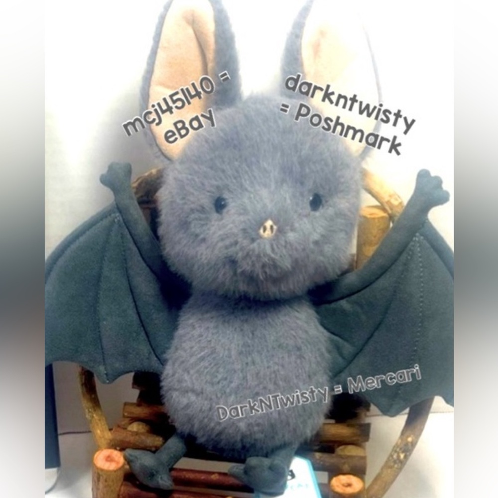 BNWT JELLYCAT BROOX BAT ADORABLE NEVER THRIFTS NEVER DISPLAYED 1 OWNER